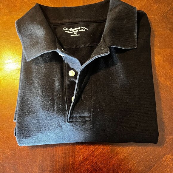 Croft & Barrow Black Signature Polo Shirt Mens M 100% Cotton - Picture 8 of 8